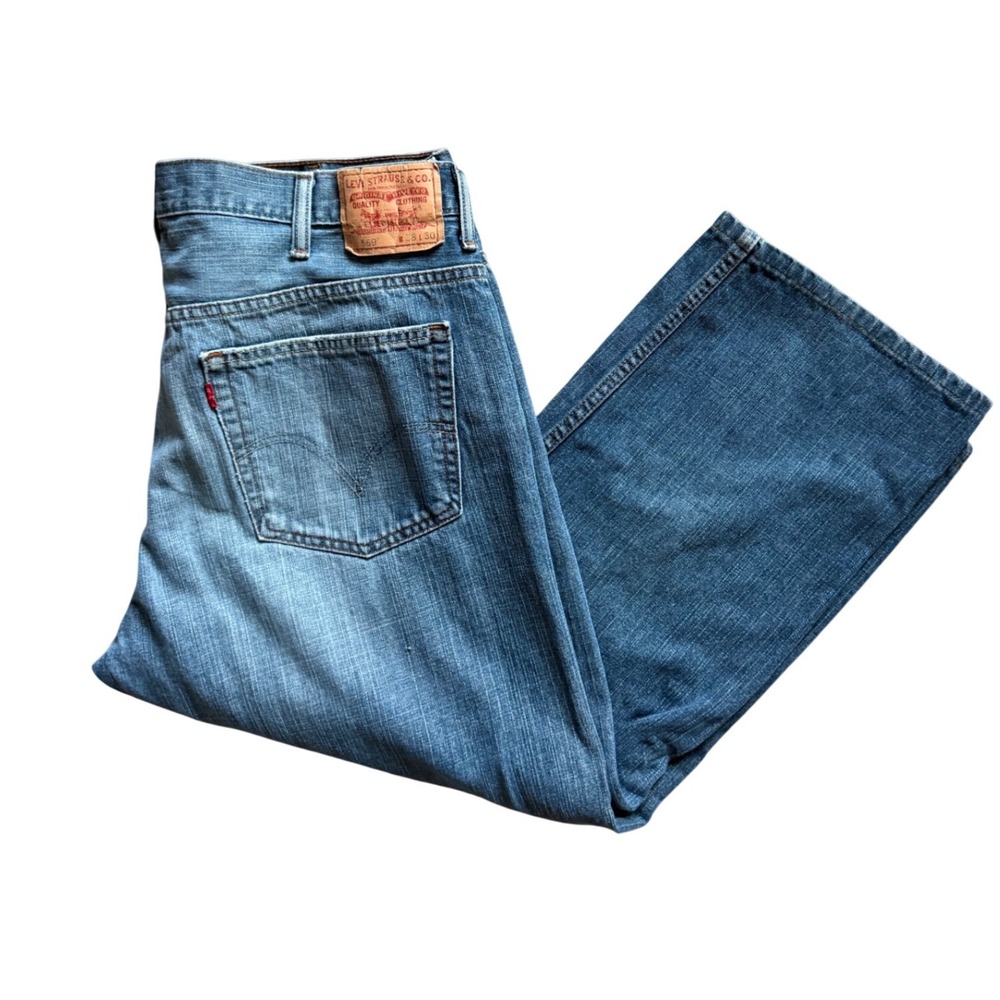 Levi's 569 Loose Straight Jeans Mens 38x30 Blue Medium Wash‎ 100% Cotton Denim